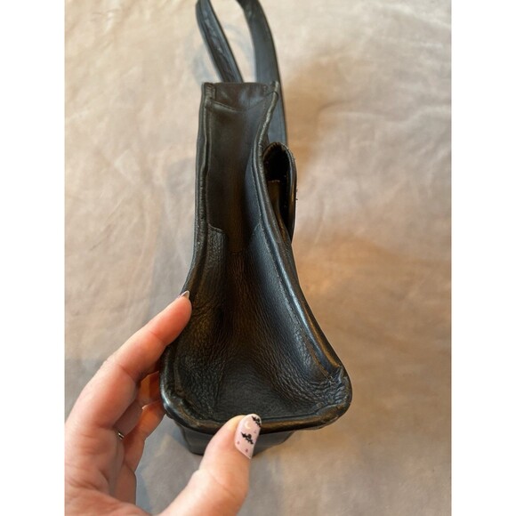 Le Donne Leather Collection Black Shoulder Bag Purse - Picture 7 of 9